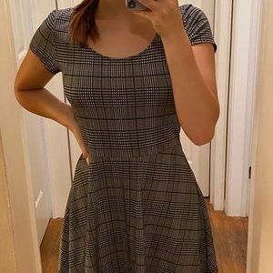 wide neck soft dress